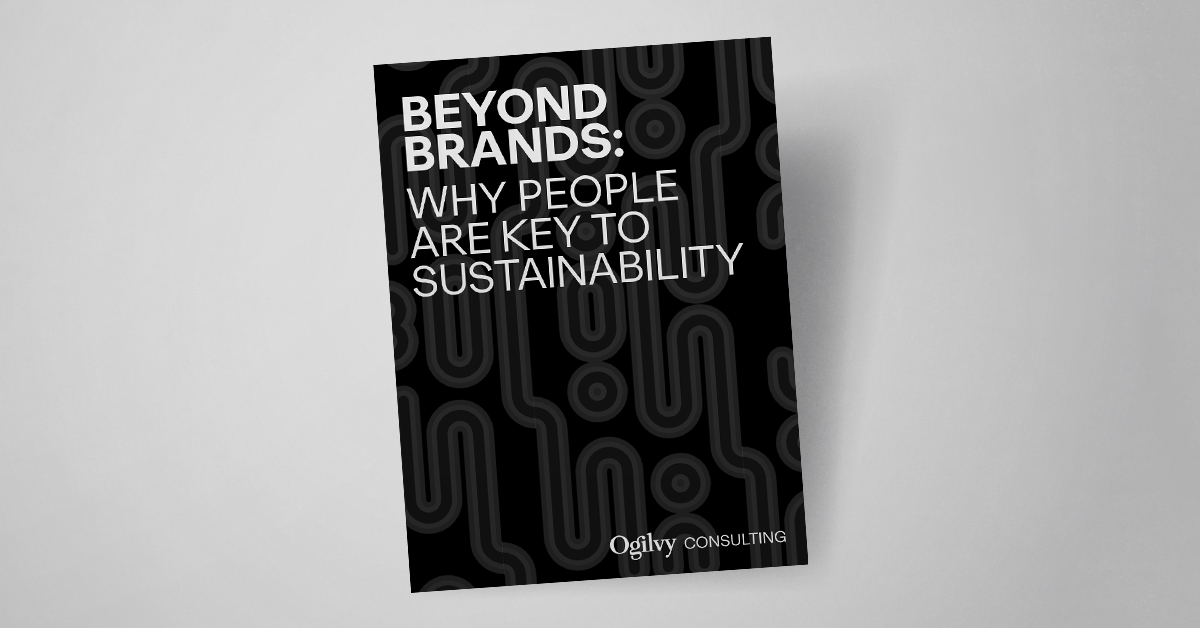 Cover image of the report "Beyond Brands: Why People are Key to Sustainability"