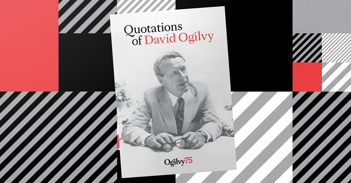 Cover image of Quotations of David Ogilvy booklet