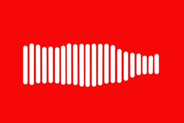 white vertical lines making an image of a coca-cola bottle against a red background