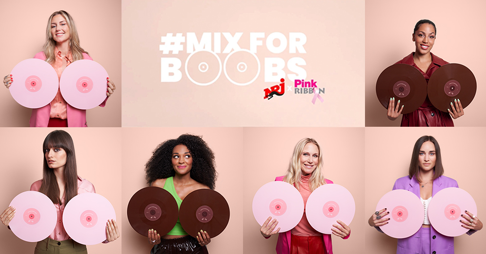 #MixForBoobs by Ogilvy Social.Lab for NRJ Belgium and Pink Ribbon Belgium wins bronze at the Gerety Awards 2022