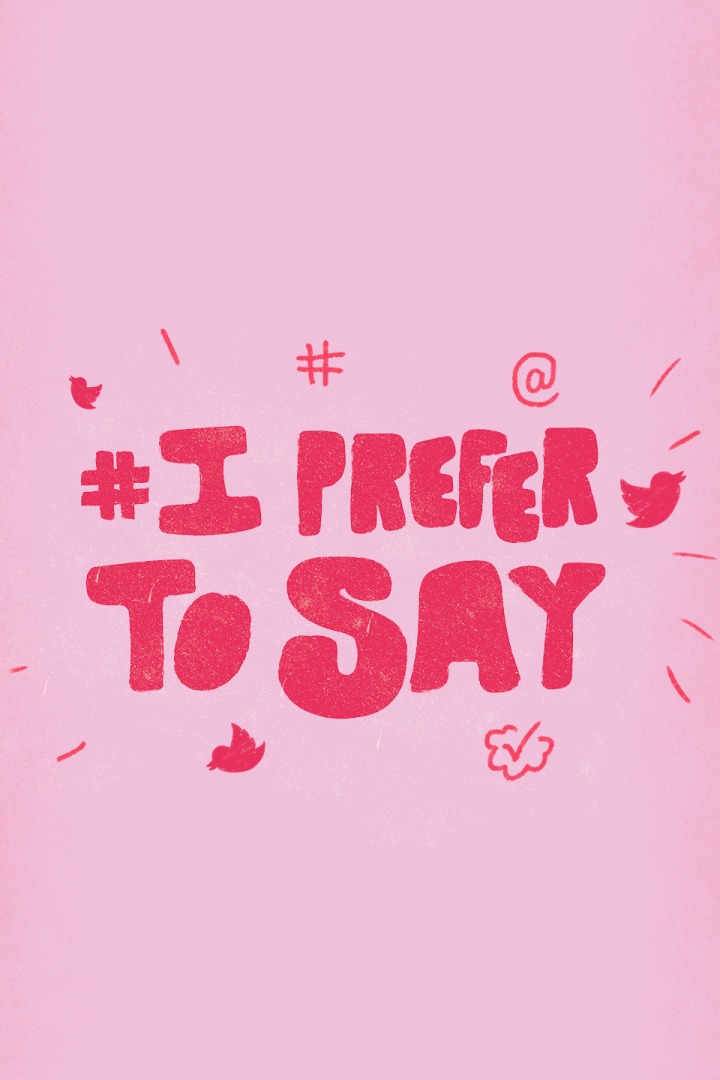 # I PREFER SAY! Logo de la campaña de I Prefer Say (Imagen Vertical)