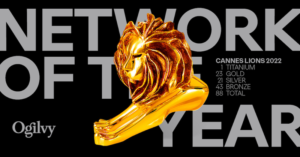 Ogilvy Returns to the Top Spot, Named Network of the Year at Cannes Lions  2022 | Ogilvy