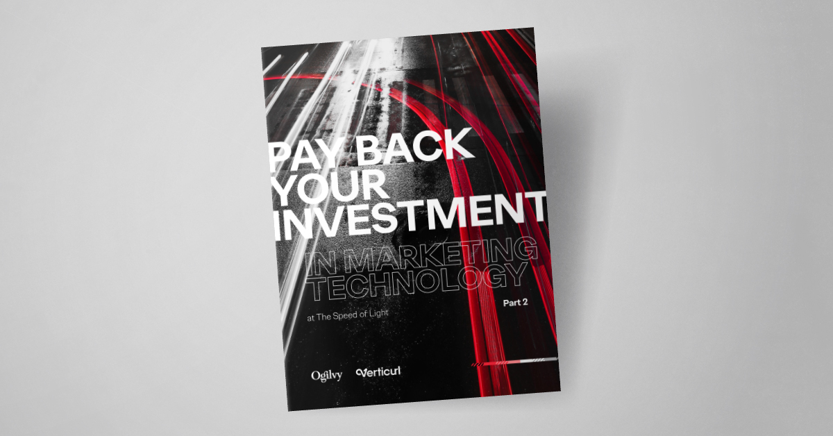Cover image of report Pay Back Your Investment in Marketing Technology at the Speed of Light Part II