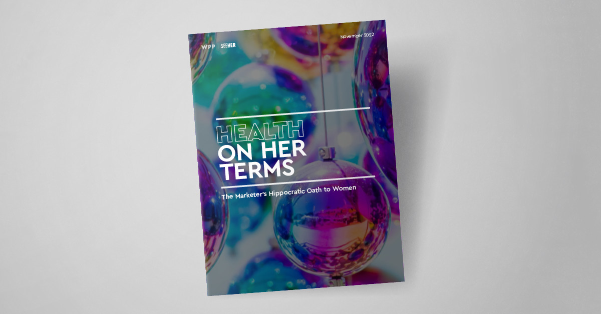 Image of the cover of the report "Health on Her Terms"