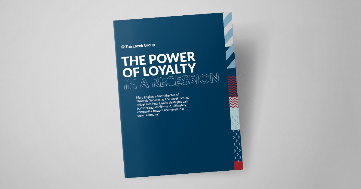 Image of the cover of the report 'The Power of Loyalty in a Recession'