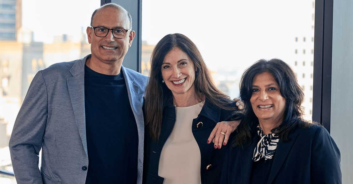 Laurent Ezekiel, Cindy Rose, Devika Bulchandani left to right