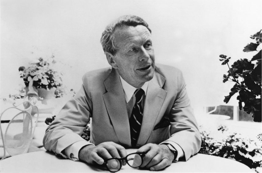 Photo of David Ogilvy, taken in 1978.