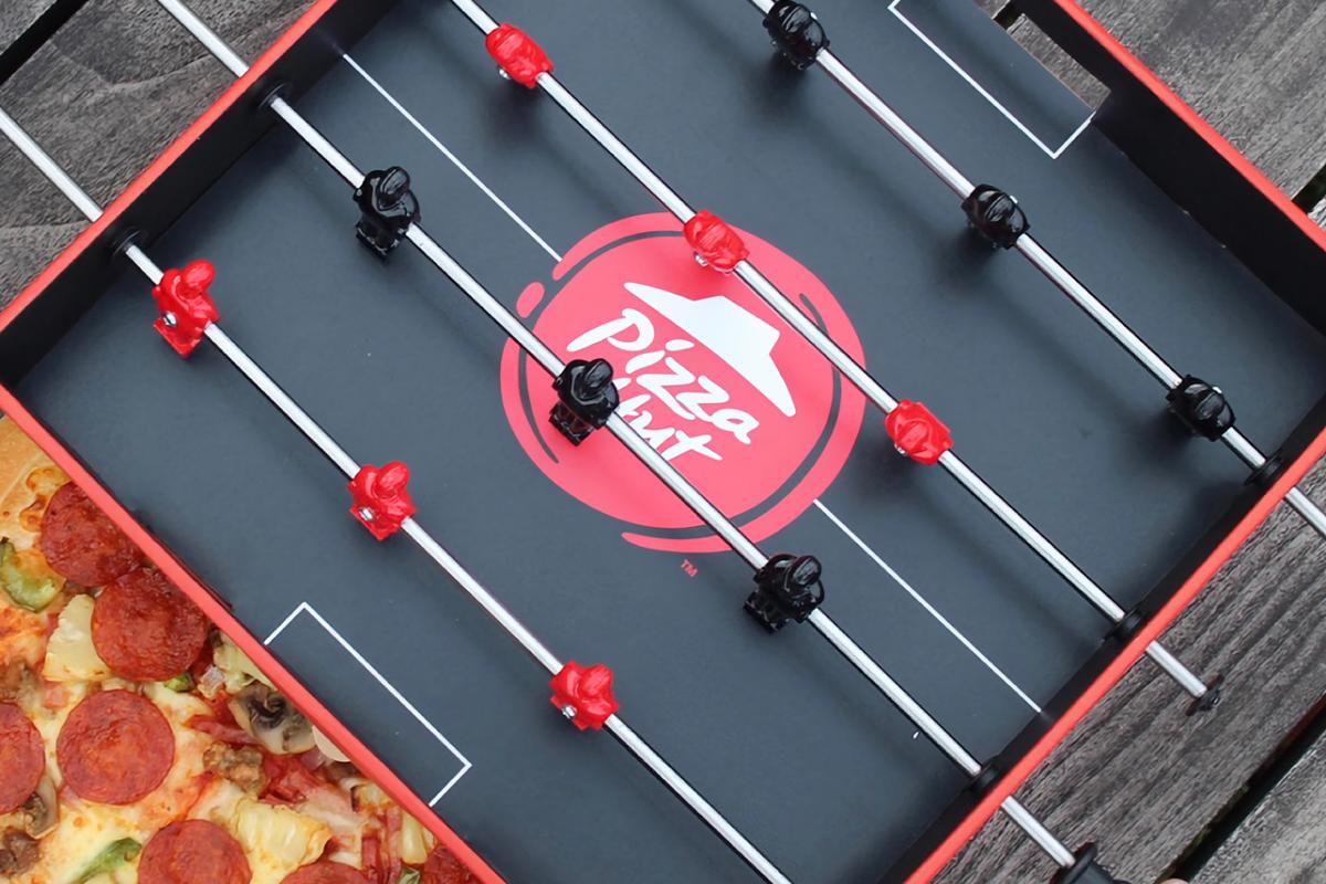 Pizza Hut Unveils The Foosball Pizza Box Dieline Desi vrogue.co