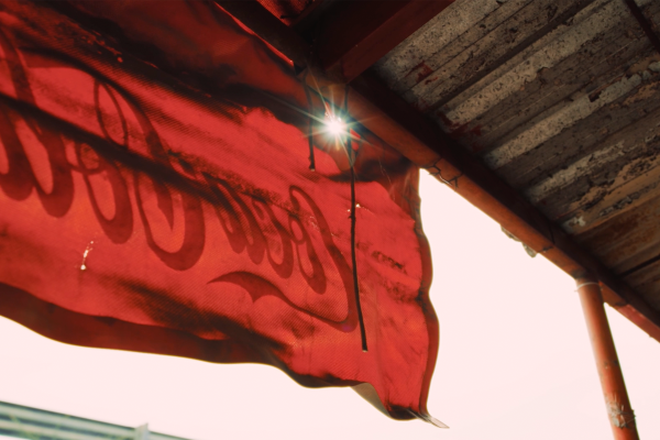 Faded Coca-Cola awning in Mexico