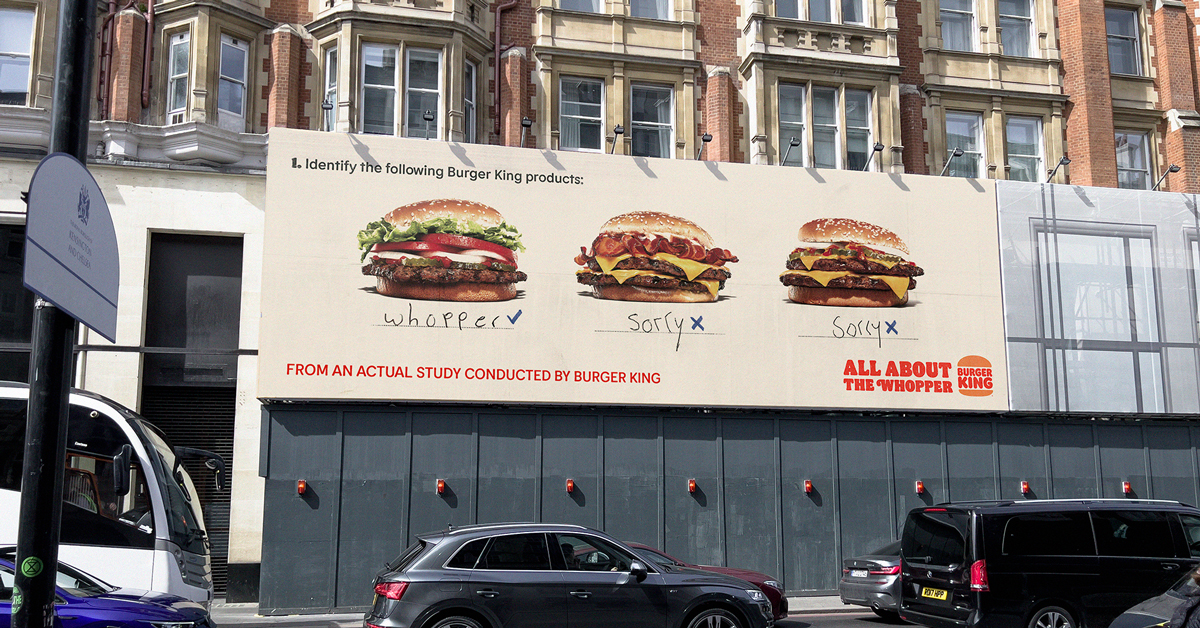 All About the Whopper - Burger King, Our Work