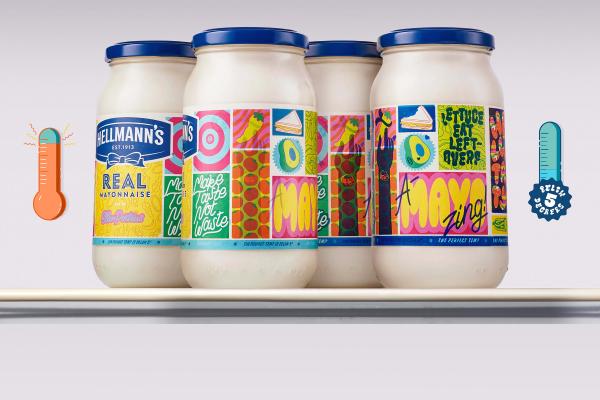 A collection of Hellmann's Mayonnaise glass 'Smart Jars' 